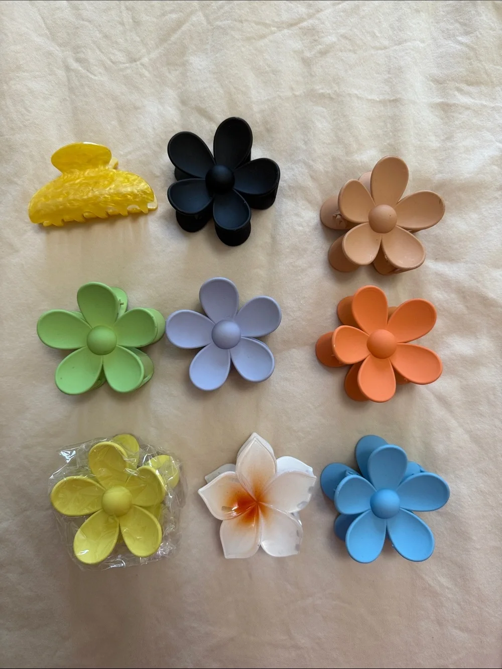 Floral Hair Clips Set - Multi-Color